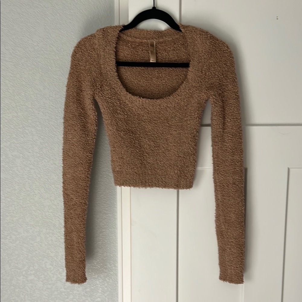 SKIMS Cozy long sleeve in camel